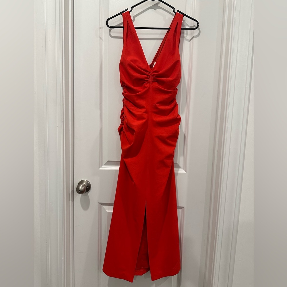 Cinq à Sept Vibrant Red Dress
